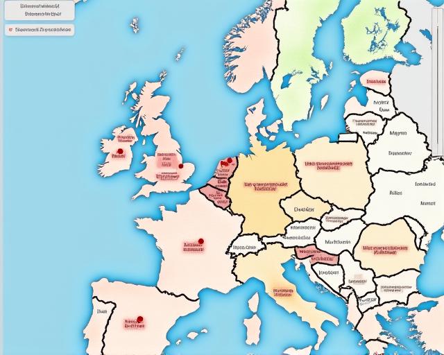 Screenshot of the RoadsReg Insights interactive map showing restrictions and routes across Europe.